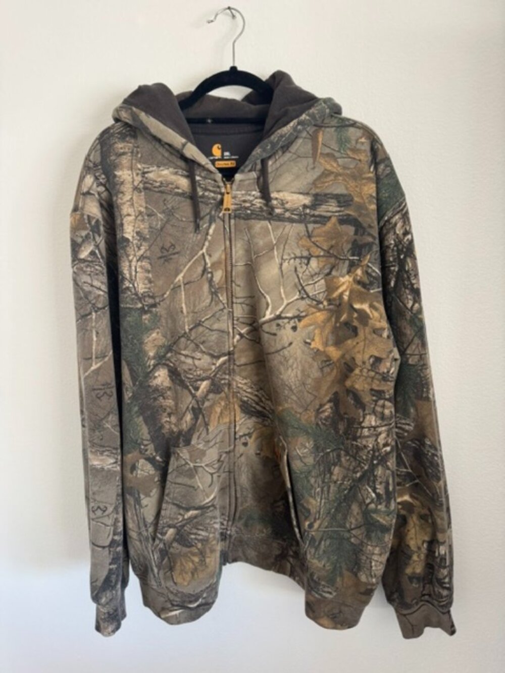 Carhartt Realtree Xtra® Camo Hooded Zip-Front Sweatshirt Size 2XL